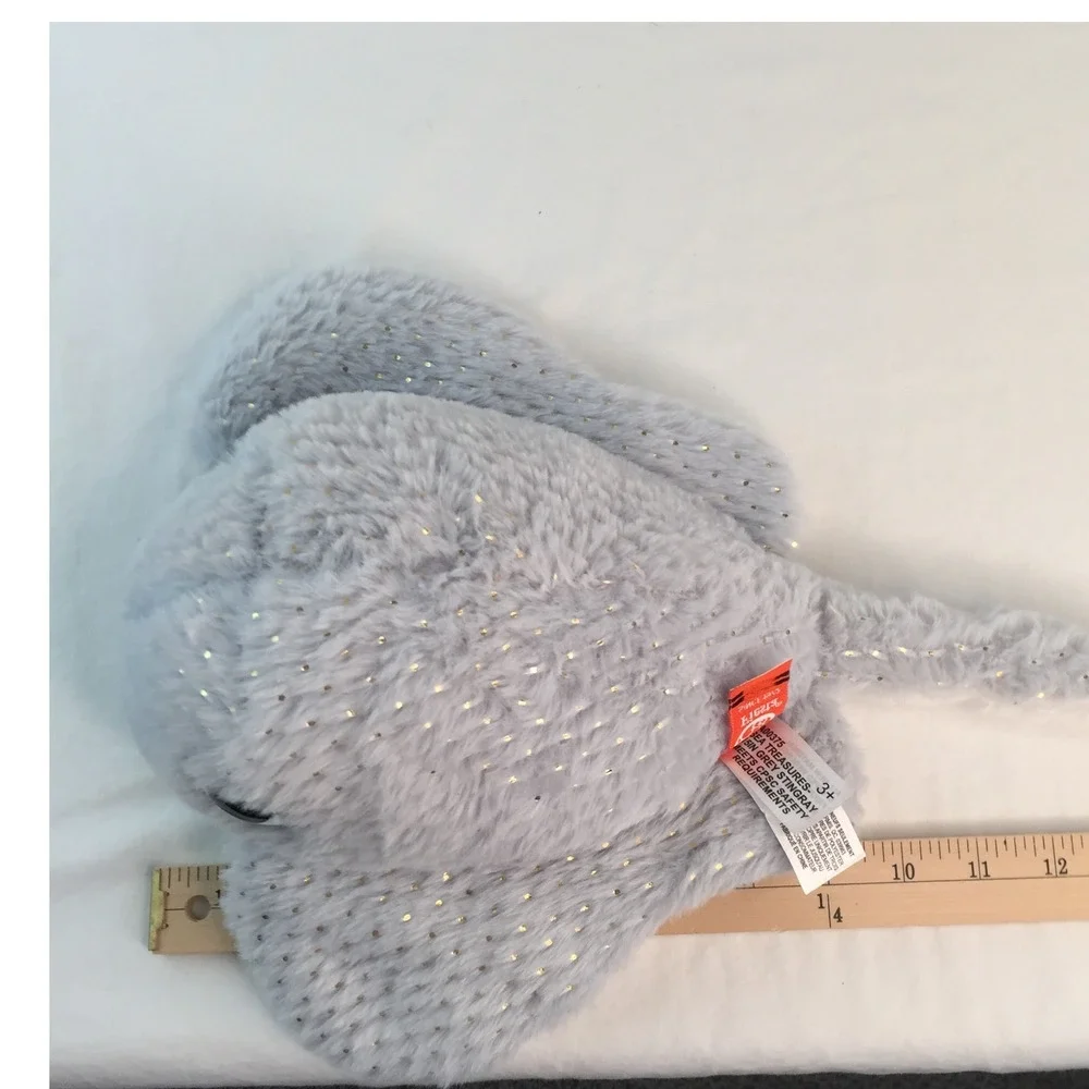 Fiesta Sea Treasures Stingray Plush 15in Grey Gold‎ Sparkle Dots A00375